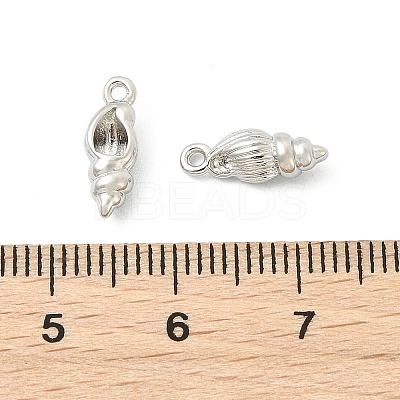 SHEGRACE Brass Shell Shape Charms XGR0171P-103P-1