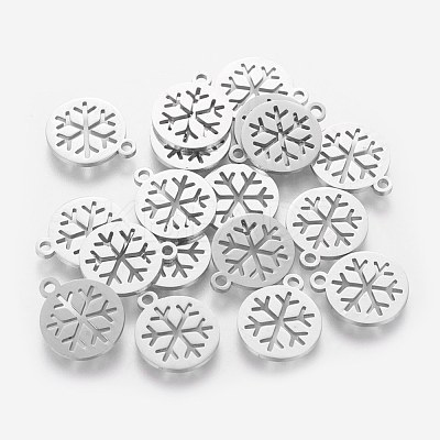 Non-Tarnish 304 Stainless Steel Charms STAS-Q201-T063-1
