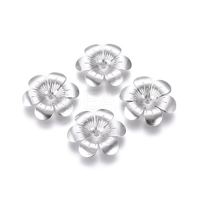 Non-Tarnish 6-Petal 316 Surgical Stainless Steel Bead Caps STAS-G196-01P-1