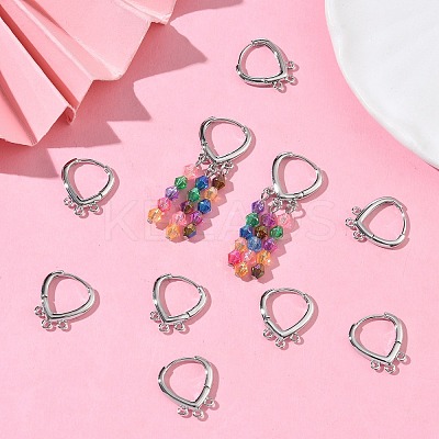 SHEGRACE Brass Hoop Earrings Findings XGR0159P-91P-1