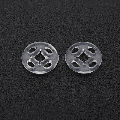 Transparent Resin Snap Fasteners BUTT-N018-008-01-1