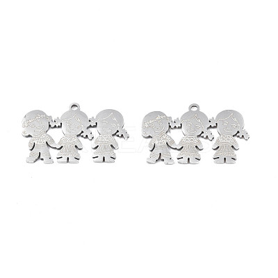 Non-Tarnish 201 Stainless Steel Pendants STAS-N091-152P-1
