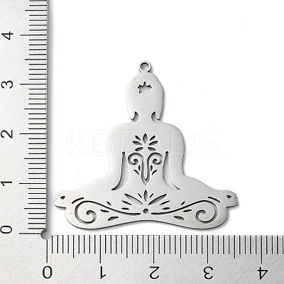 Non-Tarnish 201 Stainless Steel Pendants STAS-D041-10P-1