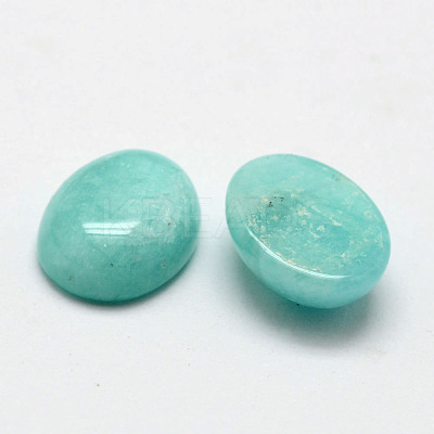 Oval Natural Amazonite Cabochons X-G-O147-02B-1