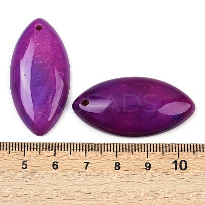 Dyed Natural Agate Pendants G-S349-24G-1
