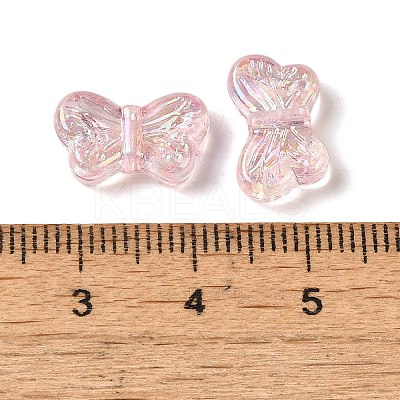 UV Plating Transparent Acrylic Beads OACR-G036-14G-1