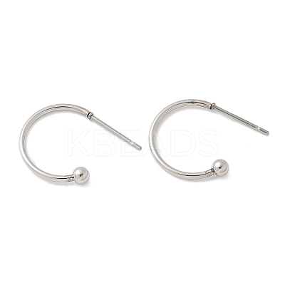 201 Stainless Steel Stud Earring STAS-C117-06B-P-1