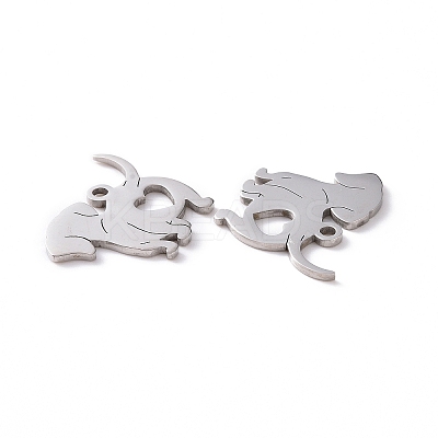 Non-Tarnish 201 Stainless Steel Charms LS-STAS-G273-02P-1