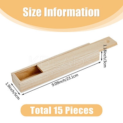 Rectangle Unfinished Wood Gift Storage Box LS-CON-WH0094-38B-1