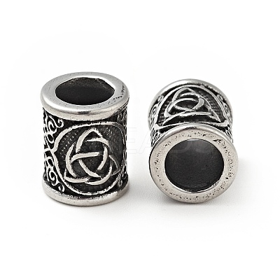 Viking Rune 304 Stainless Steel Beads LS-STAS-E164-01AS-1