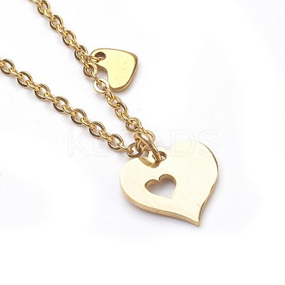 304 Stainless Steel Pendant Necklaces NJEW-JN02214-06-1