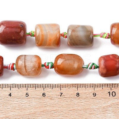 Natural Red Agate Beads Strands G-P605-H01-01-1