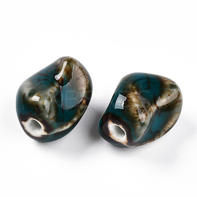 Handmade Porcelain Beads PORC-N008-06E-1