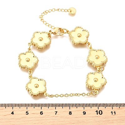 304 Stainless Steel Link Bracelets for Women BJEW-P354-03A-G-1