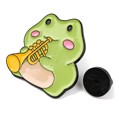 Cartoon Frog Enamel Pins JEWB-S033-02D-1