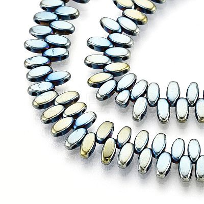 Electroplated Synthetic Non-magnetic Hematite Beads Strands G-T139-65F-1
