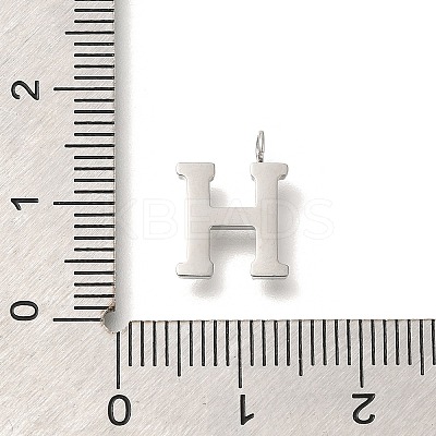 304 Stainless Steel Micro Pave Cubic Zirconia Pendants STAS-H228-06P-H-1