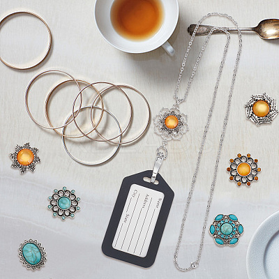 DIY Interchangeable Pendant Necklace Making Kit DIY-DR0001-02-1