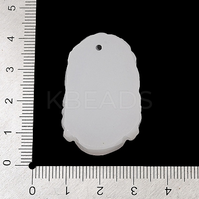 Natural White Jade Carved Pendants LS-G-S384-01E-1
