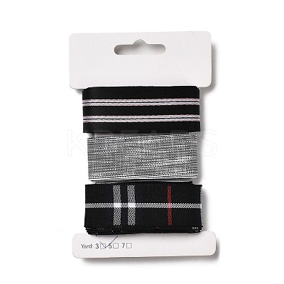 9 Yards 3 Styles Polyester Ribbon SRIB-A014-G12-1