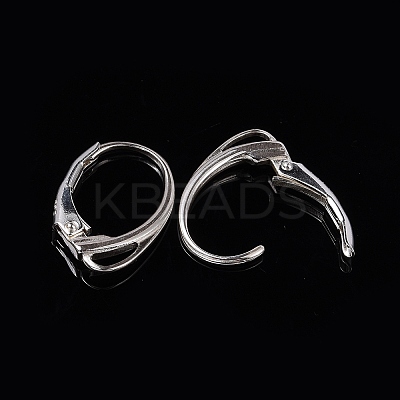 925 Sterling Silver Leverback Hoop Earring Findings STER-M104-02S-1