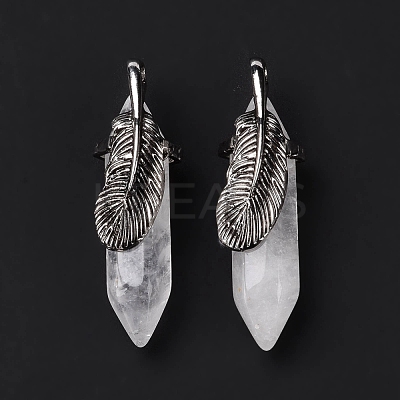 Natural Quartz Crystal Pendants G-E059-04AS-07-1