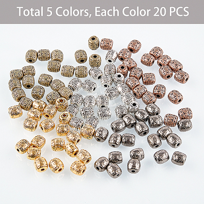Tibetan Style Alloy Beads TIBEB-PH0004-74-RS-1