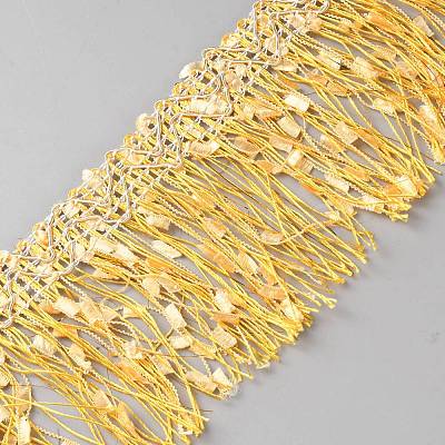 Polyester Tassel Lace Trim Ribbons SRIB-WH0011-295-1