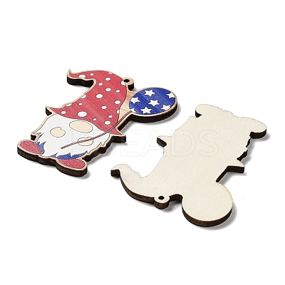 Spray Painted Wood Big Pendants WOOD-D028-01H-1
