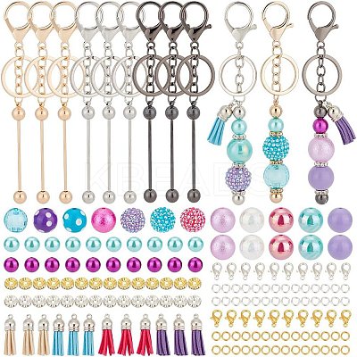DIY Beadable Keychain Bar Making Kit DIY-PH0017-37-1