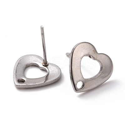 Non-Tarnish 201 Stainless Steel Stud Earring Findings STAS-K241-17P-1