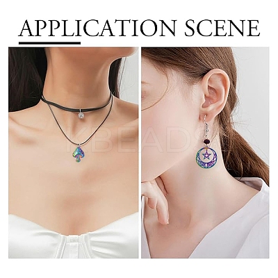 20Pcs 5 Styles 201 Stainless Steel Pendants STAS-YW0002-68-1