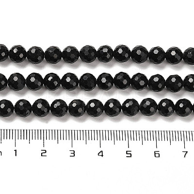 Natural Black Tourmaline Beads Strands G-K345-A04-01-1