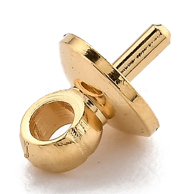 Brass Cup Pearl Peg Bails Pin Pendants KK-H759-29C-G-1