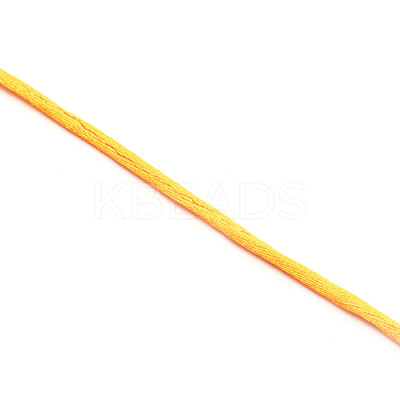 Polyester Satin Rattail Cord OCOR-WH0066-43C-1