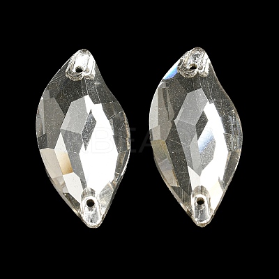 Glass Connector Charms GLAA-A006-14A-1