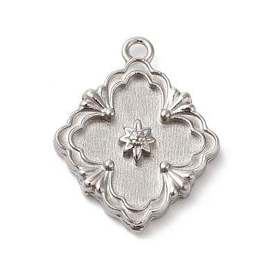 304 Stainless Steel Pendants STAS-D049-03C-1