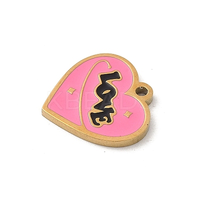 304 Stainless Steel Enamel Charms LS-STAS-P388-19B-G-1