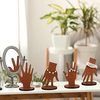 Hnads Shape Jewelry Displays for Bracelet Rings Organizer Holder ODIS-K004-01-1