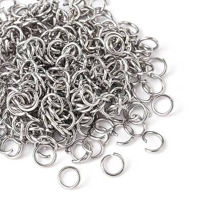 Tarnish Resistant 304 Stainless Steel Open Jump Rings STAS-E011-6x0.8mm-1