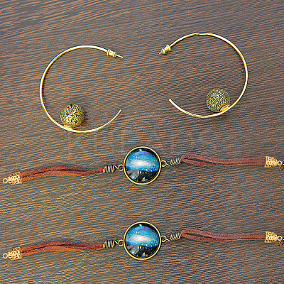 80Pcs 2 Colors Tibetan Style Zinc Alloy Charms FIND-GO0003-06-1
