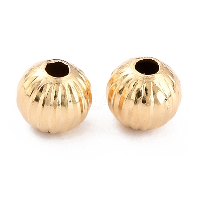Long-Lasting Plated Brass Beads KK-O133-001C-G-1