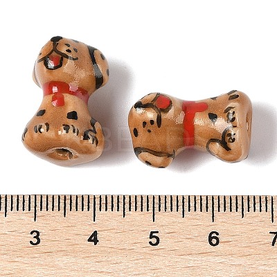 Hand-Painted Porcelain Beads PORC-R001-01A-1