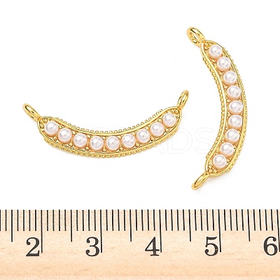 ABS Plastic Imitation Pearl Pendants KK-P348-01G-1