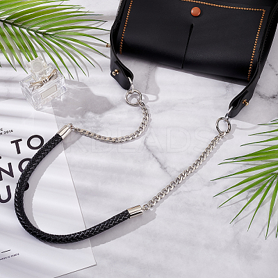 PU Leather Braided Rope Shoulder Strap FIND-WH0152-160-1