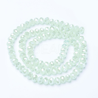 Electroplate Glass Beads Strands EGLA-A034-J4mm-B03-1