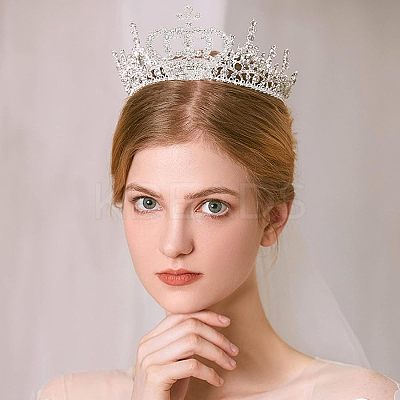 Crown Glass Rhinestone Patches DIY-WH0260-81A-1