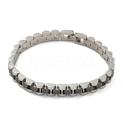 Ion Plating(IP) 304 Stainless Steel Thick Link Chain Bracelet BJEW-G649-10C-A-1