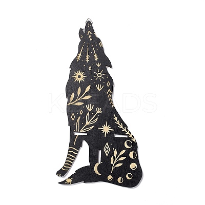 Black Hanging Wooden Crystal Display Shelf ODIS-G015-01C-1