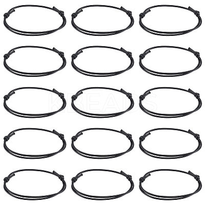 80Pcs Waxed Polyester Cord Bracelet Bracelet Makings AJEW-UN00015-1